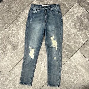 Tinseltown Blue Skinny Distressed Jeans